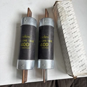 2 NEW Cefco 400A 600V One Time Fuse 10K OTS Class H - Picture 1 of 2