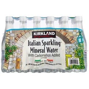 Kirkland Signature Italian Sparkling Mineral Water, 16.9 Fluid Ounce (24 Count) - Picture 1 of 5
