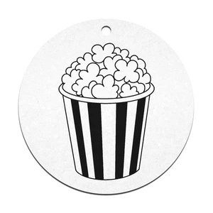 2 flache Weihnachtskugeln "Popcorneimer" 70 mm (CB00129318) - Bild 1 von 10