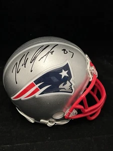 Rob Gronkowski Signed New England Patriots Mini Helmet JSA COA Gronk - Picture 1 of 6