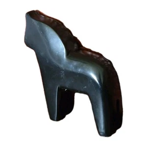Ikea Piccolo Cavallo Nordico Dala, Legno Nero 5" x 4" #16824 - Foto 1 di 14