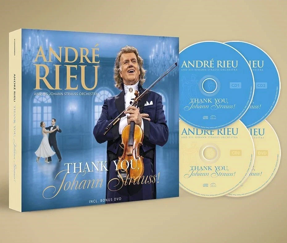 Andre Rieu Thank You, Johann Strauss! 3CD & DVD BRAND NEW - image 1 of 1