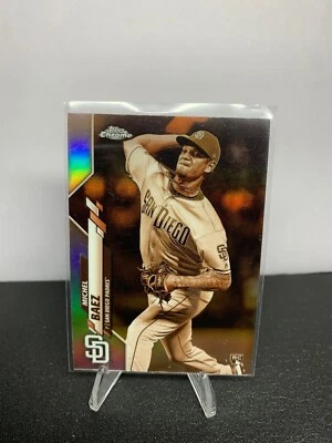 2020 Topps Chrome #187 Michel Baez Sepia Refractor San Diego Padres - Image 1 of 2