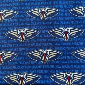 2.5 Yards Cut Fabric NBA New Orleans Pelicans Basketball 100% cotton fabric NEW - Picture 1 of 13