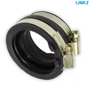 FIT FOR YAMAHA CARBURETOR Carb INTAKE BOOT JOINT w/CLAMPS 5KM-13596-00-00 - Foto 1 di 3