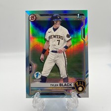 2021 Bowman Draft 1st Edition Tyler Black 1st Bowman Sky Blue Foil #BD-200 QTY