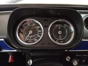 Pour Ford Escort mk1 mk2 Cerclages De Compteur Aluminium Anneaux Chrome x2 - Imagen 1 de 9