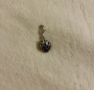 Dije de búho azul cristal Swarovski para pulsera y collar Foto 1 de 4