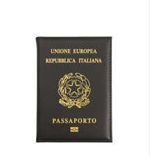 Italian New Passport Cover Holder PU Leather Covers for Passports Republica Ital