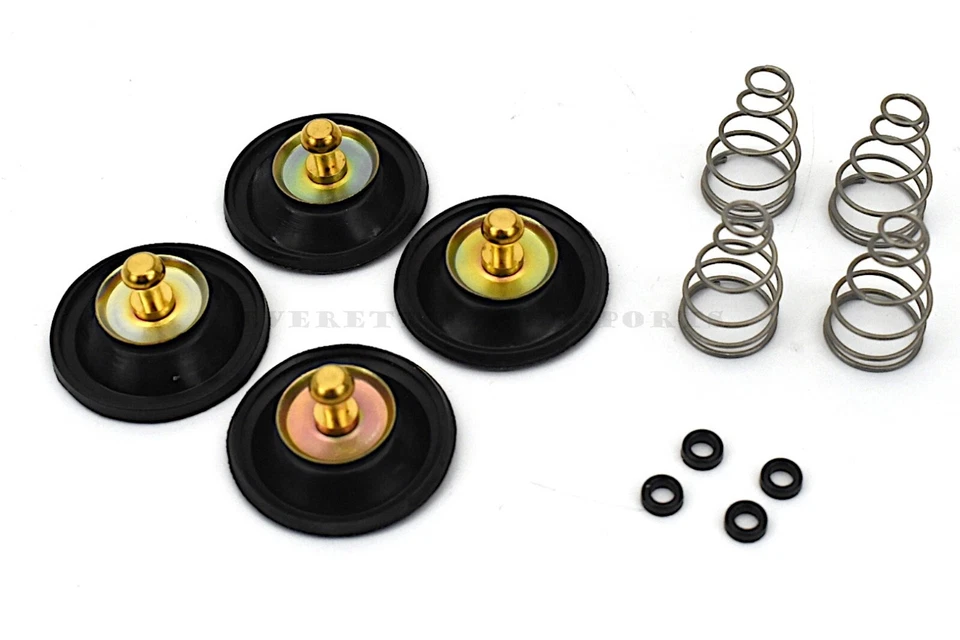 4x Kit de diafragma de válvula de corte de aire de carburador años 80 Honda Carb (ver notas) #P298 Foto 1 de 3