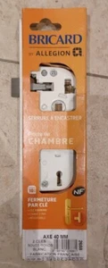 Bricard 2688 Door Lock for Bedroom Interior Standard NF Right-Handed White - Picture 1 of 7