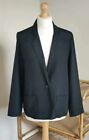 Vintage St Michael (M&S) Office Evening Thin Black Blazer/Jacket Size 12