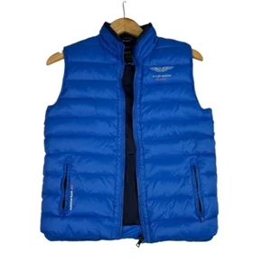 Hackett London Men's Aston Martin Racing Vest Blue Jacket Size 11/12 HM402102 - Picture 1 of 5