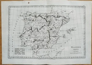 Spanien - Original Kupferstich Karte Bonne - 1780 - Bild 1 von 2