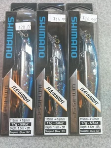 Lote de 3 Jerkbaits Shimano Flash Boost - Imagen 1 de 1