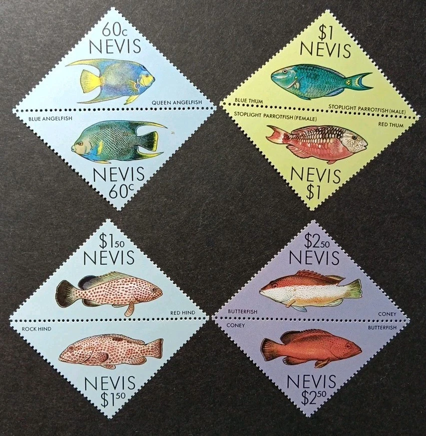 Estampillas de Nevis Scott #544-547 mnh. JUEGO COMPLETO. Foto 1 de 1
