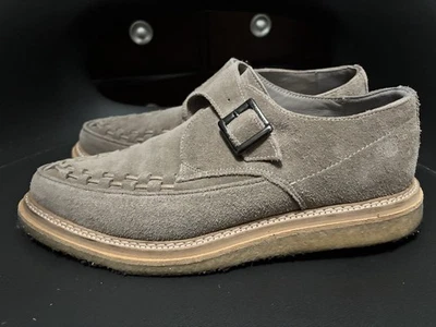 Allsaints Black Suede Monk Strap Creeper Men size 43/ 10 US - Image 1 of 4