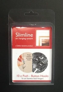 Push Button Hooks - Slimline Art System-Picture Hanging Systems - GSL.PBHOOP - Picture 1 of 3