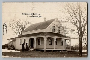 Royalton Wisconsin WI JH Orner Home schöne Nachricht Echtfoto Postkarte RPPC 1908 - Bild 1 von 2