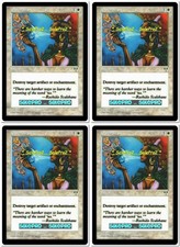 4x DISENCHANT magic MIRAGE INSTANT DESTROY CREATURE ENCHANTMENT PLAYSET CARD LOT