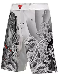 Raven Fightwear Herren Irezumi 3.0 MMA Shorts BJJ weiß - Bild 1 von 3