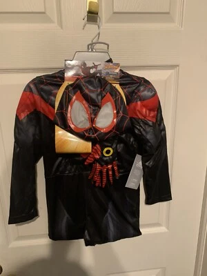 NUEVO CON ETIQUETAS Disney Store Marvel Spider-Man Conjunto de Disfraz Niño Talla S 5/6 Millas Morales Foto 1 de 4