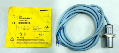 Turck Bi5-M18-AN6X 46111 Inducative Sensor 18mm Barrel sensor Embeddable Potted - Image 1 of 4