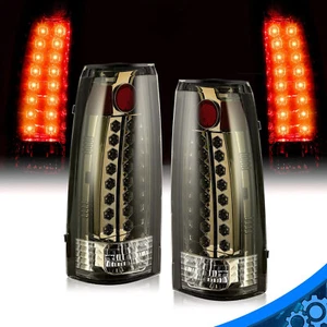 For Chevy GMC 88-99 C/K 1500 2500 3500 Black Smoked LED Rear Tail Lights Lamp - Picture 1 of 16