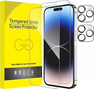 Für Apple iPhone 14 Pro Max Hartglas Displayschutzfolie & Kamera Objektiv Glas - Bild 1 von 7