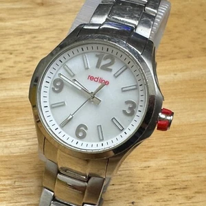 Redline Quartz Watch Women 100m Silver Steel MOP Dial Analog New Battery 6" - Picture 1 of 6