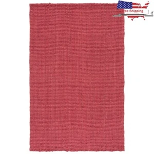 Natural Fiber Braided Jute Area Rug Handwoven Indoor Living Room Rustic Decor US - Picture 1 of 10