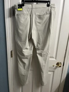 Nike Fit Dri Golf Pants Men Size 34x30 Light Tan Beige Stretch Flex Performance - Picture 1 of 8