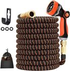 50ft Expandable Garden Hose, Garden Hose Pipe with 10 Function Nozzle, 1/2" & 3/