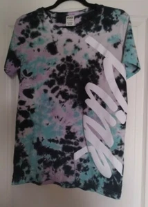 VICTORIA SECRET PINK LOGO MULTI COLOR TYE DYE T SHIRT X-SMALL!!! - Picture 1 of 4