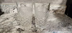 Replacment Set of 2 WEXFORD ANCHOR HOCKING 10 oz FLAT TUMBLERS 5 1/4" - Picture 1 of 4