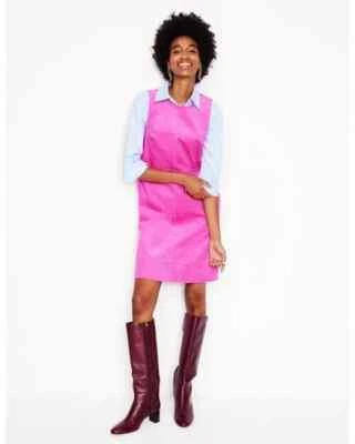 NUEVO CON ETIQUETAS $110 Vestido recto Boden Pia Cord en rosa Phlox talla 6 de alto Foto 1 de 4