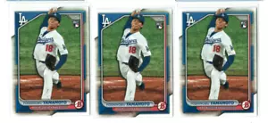 2024 Bowman Yoshinobu Yamamoto (3) Card RC Lot! Dodgers - Picture 1 of 2