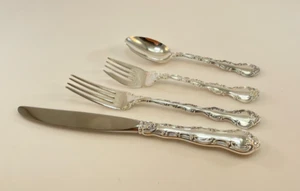 Gorham Strasbourg Sterling Silver 4 Piece Place Setting - Place Size-No Monogram - Picture 1 of 3