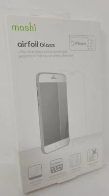 Protector de pantalla de vidrio Moshi AirFoil para Apple iPhone 8 Plus, 7 Plus 6/6s Plus Foto 1 de 2