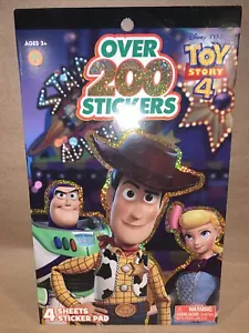 Disney Pixar Toy Story 4 - 200+ Stickers Foil Cover Sticker Pad New - Picture 1 of 1