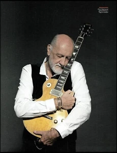 Guitarra Mick Fleetwood Mac Gibson Les Paul Greeny 8 x 11 foto pin-up - Imagen 1 de 3