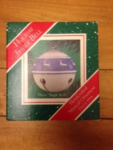 Hallmark Ornament 1986 "Holiday Jingle Bell" Plays Jingle Bells - Picture 1 of 1