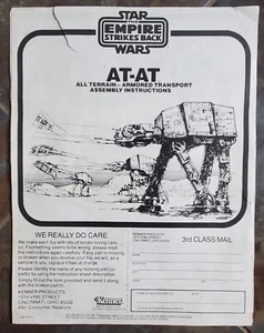 Star Wars Empire Strikes Back AT-AT Walker Anleitung nur Kenner 1981 - Bild 1 von 3
