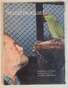 Rare Vintage Smithsonian Magazine - Sept 1972 Mexican Parrot - Imagen 1 de 2