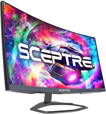 Monitor para jogos Sceptre curvo 24,5 polegadas até 240Hz 1080P R1500 1Ms Displayport  - Imagem 1 de 4