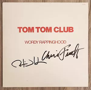 Tom Tom Club Signed Wordy Rappinghood Vinyl Record Chris Frantz & Tina RAD - Picture 1 of 1