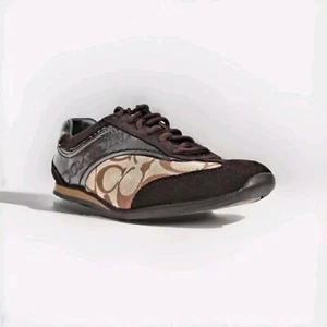 Coach Kodie Signature Sneaker A1390 Canvas/Lack khaki/braun Damen 9 - Bild 1 von 14