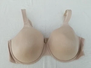 Womans Vanity Fair Beautiful Benefits Beige Floral Bra, Size 42D #76271 - Picture 1 of 6