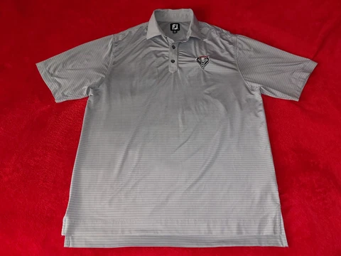 UNIVERSITY  OF NEW MEXICO LOBOS FOOTJOY GOLF  MENS MEDIUM  GRAY POLO Cover