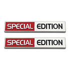 2x Chrome Red&Black Coated Metal Special Edition Logo Car SUV Emblem Sport Decal Chevrolet Tracker